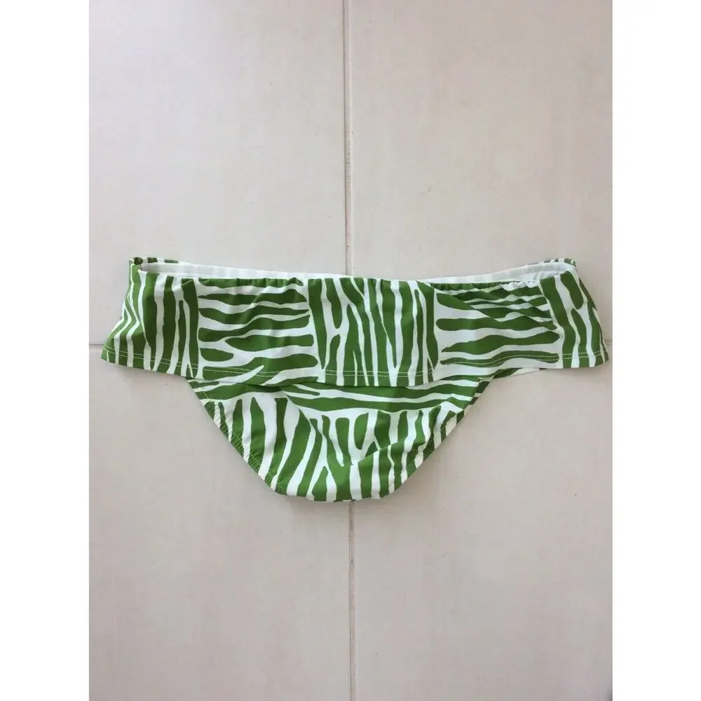 Ralph Lauren Blue Label Bikini Bottom Zebra Print Swimwear Beach Summer